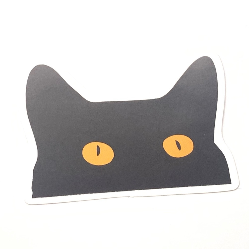 Black Cat Vinyl Sticker
